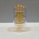 Ver imagem 5 de Vaso Decorativo de Borossilicato Âmbar 15x8x8cm Enfeite Sala Mesa Estante Flores