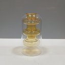 Ver imagem 6 de Vaso Decorativo de Borossilicato Âmbar 15x8x8cm Enfeite Sala Mesa Estante Flores