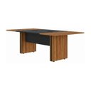 Ver mais imagens de Mesa de Reunião Diretoria - 2,80x1,20m - Workstart - Nogal Sevilha/Preto - 22013