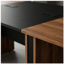 Ver imagem 5 de Mesa de Reunião Diretoria - 2,80x1,20m - Workstart - Nogal Sevilha/Preto - 22013