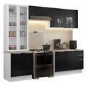 Ver imagem 2 de Armário de Cozinha Completa 270cm Branco/preto Lux Madesa 04