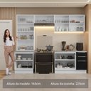 Ver imagem 5 de Armário de Cozinha Completa 270cm Branco/preto Lux Madesa 04