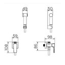 Ver imagem 2 de Ducha Higiênica com Registro e Derivação Lift Cromado - Docol