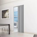 Ver imagem 1 de Porta Sanfonada de PVC 210cm x 84cm Plastporta Bcf Cinza