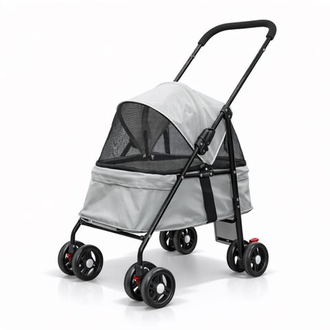 Carrinho de Passeio Pet para Cães e Gatos 20kg Dobrável