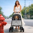 Ver imagem 3 de Carrinho de Passeio Pet para Cães e Gatos 20kg Dobrável