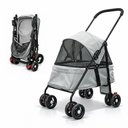 Ver imagem 6 de Carrinho de Passeio Pet para Cães e Gatos 20kg Dobrável