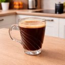 Ver imagem 4 de Canecas Copo Chocolate Xícara Chá Café Vidro 230ml Kit 6pçs