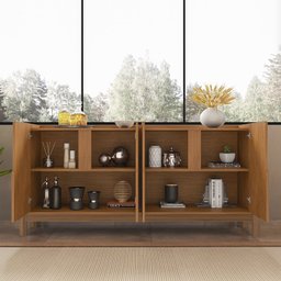 Buffet 4 Portas 2 Prateleiras 170cm Lizz - 6