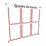 Quadro de Aviso Gestão em Acrílico C/ 6 Displays A4 Acrílico - 1