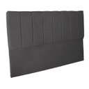 Ver imagem 3 de Cabeceira Casal King Estofada para Cama Box Dália Suede Cinza