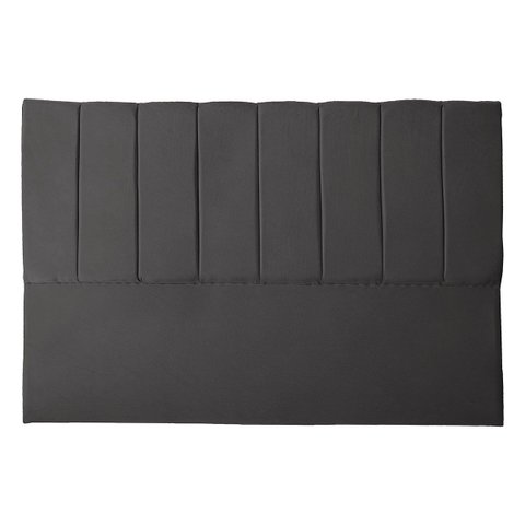 Cabeceira Casal King Estofada para Cama Box Dália Suede Cinza
