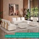 Ver mais imagens de Sofa Modular 2 Lugares e Chaise Block Pes Madeira Boucle Tce 1010 Moll