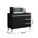 Ver imagem 3 de Balcão Cozinha com Tampo 100cm 3 Gavetas Leticia A01 - D’Rossi
