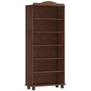 Ver imagem 2 de Estante Livreiro 85cm com Prateleiras Pé Madeira Rubia Café F07 - Mpozenato