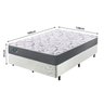 Cama Box Casal Reforçado 138x188x38cm e Colchão Adapto Molas Ensacadas B&G - 3