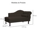 Ver imagem 6 de Recamier Divã Larissa Capitonê Lado Esquerdo Corino Cores - S.A Móveis - Marrom