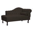 Ver imagem 1 de Recamier Divã Larissa Capitonê Lado Esquerdo Corino Cores - S.A Móveis - Marrom