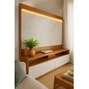 Ver imagem 7 de Rack com Painel Ripado Liso para Tv 70 Polegadas Rio Led