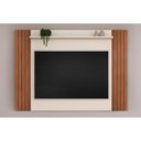 Ver imagem 1 de Painel Home P/tv até 55 Polegadas Trend Ripado Extensível C/ Prateleira 108x150cm Freijo/off White