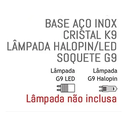 Ver imagem 4 de Lustre Cristal Legitimos Modern 20x20 Lindo Uso Quarto Salas