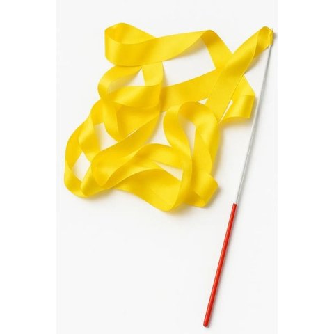 Fita de Ginastica Ritmica de Apresentação Amarela