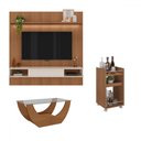 Ver imagem 2 de Sala de Estar Completa para Tv até 75 Polegadas Grecia Cinamomo/off White - Pnr Móveis