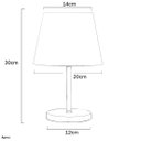 Ver imagem 3 de Abajur Eros Dome Azul Base Redonda Cobre