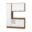 Ver imagem 2 de Armário de Cozinha Compacta 100% Mdf 170cm Nogueira/branco Celeste Kappesberg