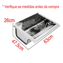 Ver imagem 2 de Tanque de Lavanderia Inox 35 Litros de Parede - Kit Completo
