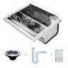 Tanque de Lavanderia Inox 35 Litros de Parede - Kit Completo - 3