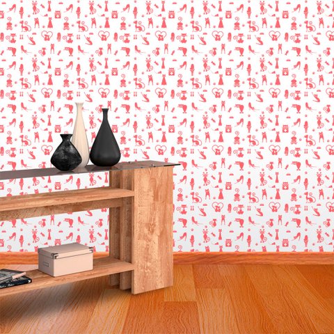 Papel de Parede Gataiada 3 Arte Destaque 2 Metros