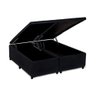 Cama Box Baú Universal King Suede Black (186x198x35) - Costa Rica - 1