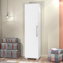 Ver imagem 1 de Armário Multiuso Uma Porta Quatro Prateleira Interna para Lavanderia Sofia - J&a Móveis:branco