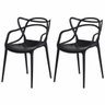 Kit 02 Cadeiras de Jantar Cozinha Área Externa Allegra Master Preta - 1