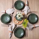 Ver imagem 3 de Aparelho de Jantar Porto Brasil Orgânico Arauco 30 Peças Cerâmica Stoneware Verde Mesa Posta