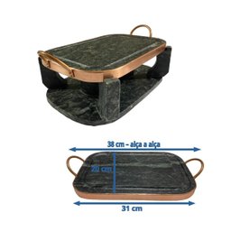 Churrasqueira Oval 31 Cm com 02 Panelas 500 e 800 Ml e Rechauds + 6 Garfinhos de Fondue - 2
