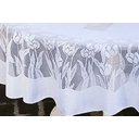 Ver imagem 2 de Toalha de Mesa Redonda 1,80m Tulipas Branca Arte & Tear Toalha Redonda de Renda