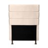 Cabeceira Cama Box Solteiro Italia 0,90 Suede Creme Navega Móveis - 1