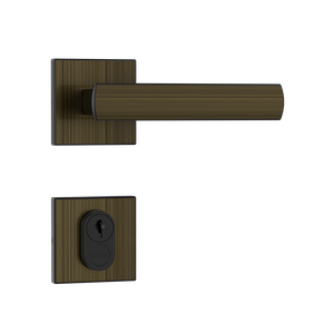 Fechadura 1601/35 55mm Antique E-coat Roseta Quadrada Stam