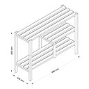 Ver imagem 7 de Sapateira Madeira Lótus 03 Prateleiras Para 12 Calçados Madeicenter