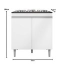 Ver imagem 3 de Balcão Para Cooktop Armário De Cozinha Andréia - AJL Móveis - Branco