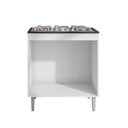 Ver imagem 2 de Balcão Para Cooktop Armário De Cozinha Andréia - AJL Móveis - Branco