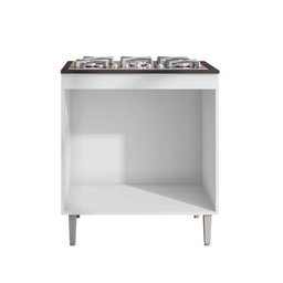 Balcão Para Cooktop Armário De Cozinha Andréia - AJL Móveis - Branco - 2