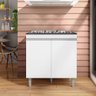 Balcão Para Cooktop Armário De Cozinha Andréia - AJL Móveis - Branco - 1