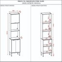 Ver imagem 1 de Paneleiro Duplo Forno Colors Mdf