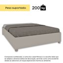 Ver imagem 5 de Cama Casal em MDP 193cm x 144cm Mônaco Off White