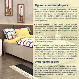 Cama Solteiro em MDP 94cm x 193cm Mônaco   - 4