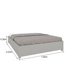 Ver imagem 3 de Cama Queen em MDP 203cm x 164cm Mônaco Off White