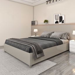 Cama Queen em MDP 203cm X 164cm Mônaco   - 1